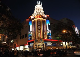 exterior grand rex movie theatre in paris